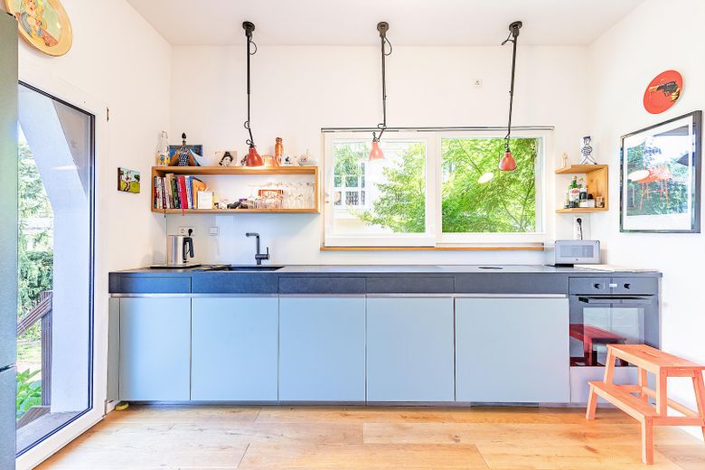 Einbauküche mit Gartenzugang 