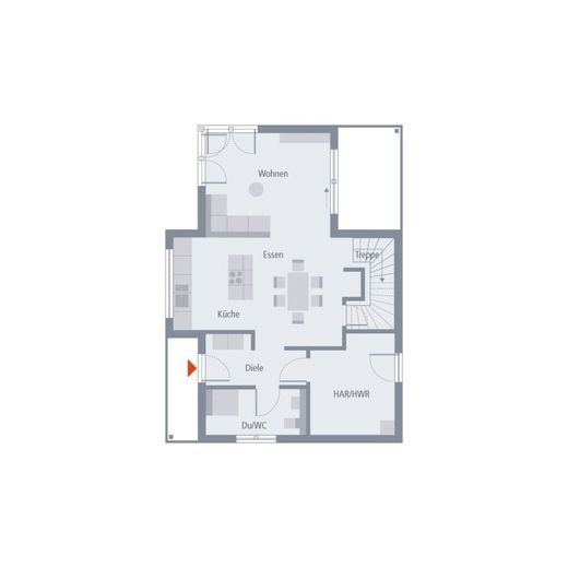 DOM O DOJRZAŁEJ ARCHITEKTONICZNIE I FUNKCJONALNEJ KONSTRUKCJI – Grundriss Erdgeschoss