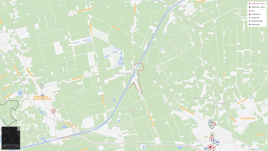 Baugrundstück am Küstenkanal - Erholung, Natur und Lebensqualität – Lageplan