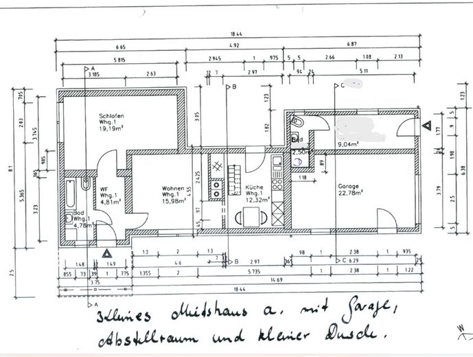 Mietobjekt 1 mit Garage