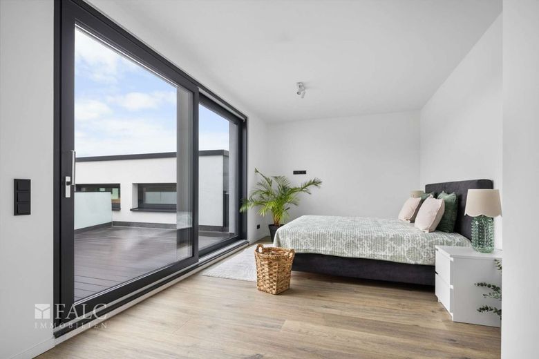 Moderne Villa mit Panorama! Feldrandlage pur! – Schlafzimmer