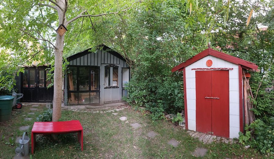 ruhige Stadtoase - kleines Reiheneckhaus – Gartenhaus