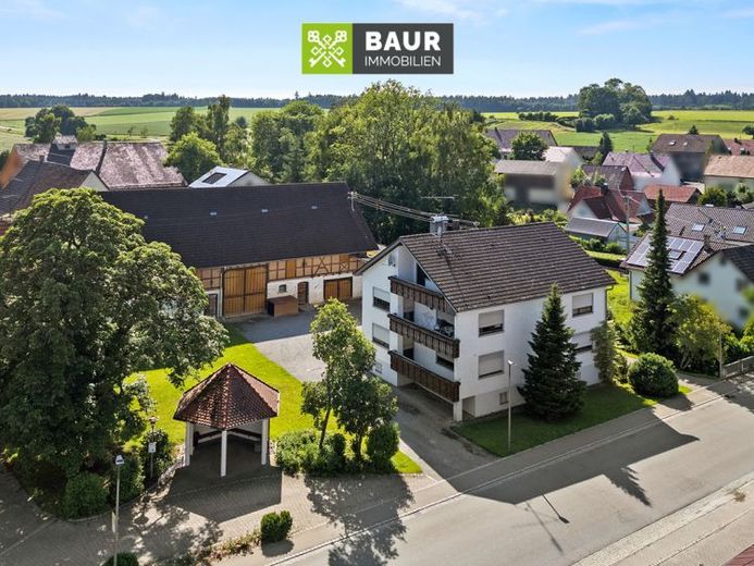 360 ° | Platz für Projekte: Wohnhaus mit Nebengebäude und Ausbaupotenzial in Dürnau – Foto 1