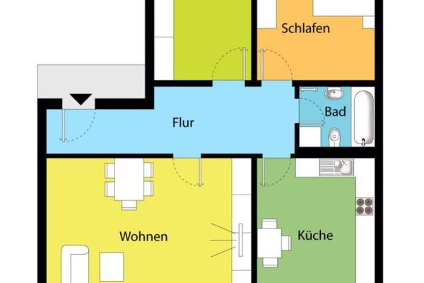 Individueller Dachtraum, liebevoll saniert! Fußbodenheizung, Wohnküche, Parkett!