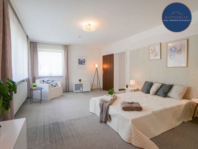 Stilvolle Doppelhaushälfte mit Gartenidylle in Bad Honnef-Selhof – Schlafzimmer OG