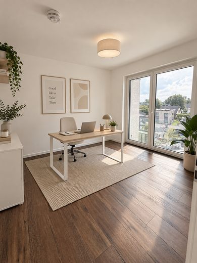 Abitare con un fascino particolare – elegante appartamento duplex a Verl – Homeoffice (KI-generiert)