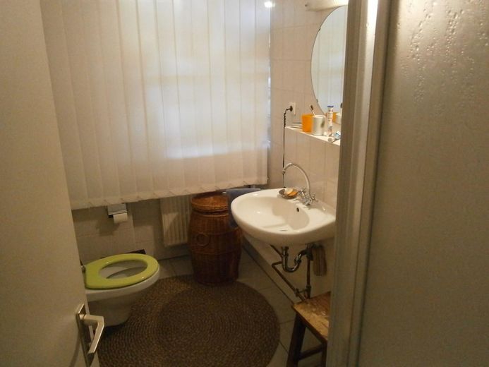 3 Apartments einzeln oder zusammen als Wohnung, TG, Stellplatz, dazu Garten mietbar – Bad / WC Nord