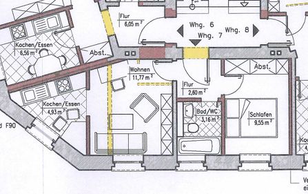 Living or investing in the heart of Erfurt – Vacant apartment in an attractive location – Grundriss Wohnung Nr. 7