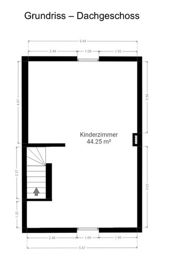 vermietetes Zweifamilienhaus mit großem Garten in Frechen Bachem – Grundriss DG