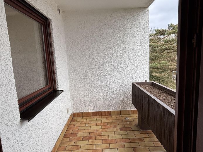 Balkon an Wohnzimmer