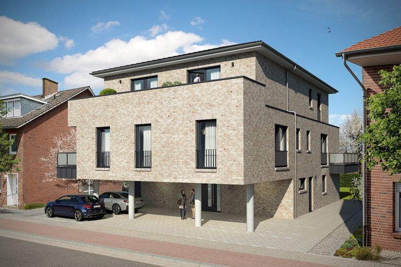 Zentrale Neubauwohnungen in Lingen (Ems) – Visualisierung von Außen