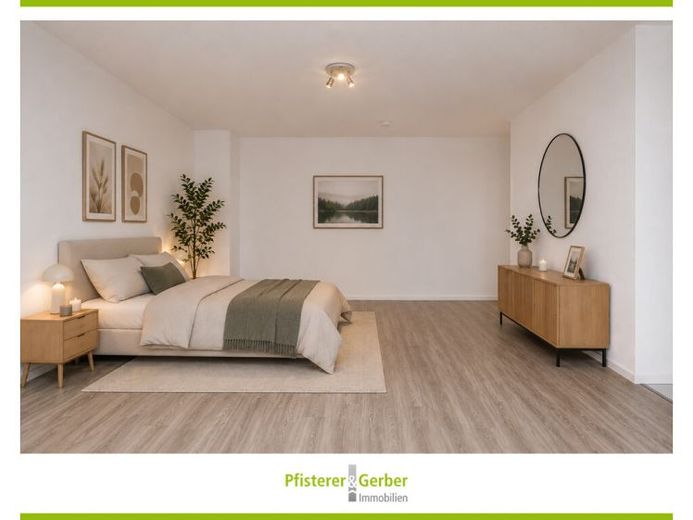 Superbe appartement d’une pièce avec balcon, cuisine équipée et garage dans un quartier calme de Bruchsal – Photo 1