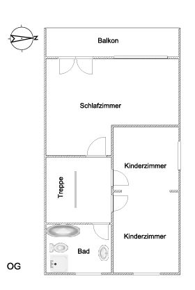Doppelhaushälfte im Großraum München – Obergeschoss