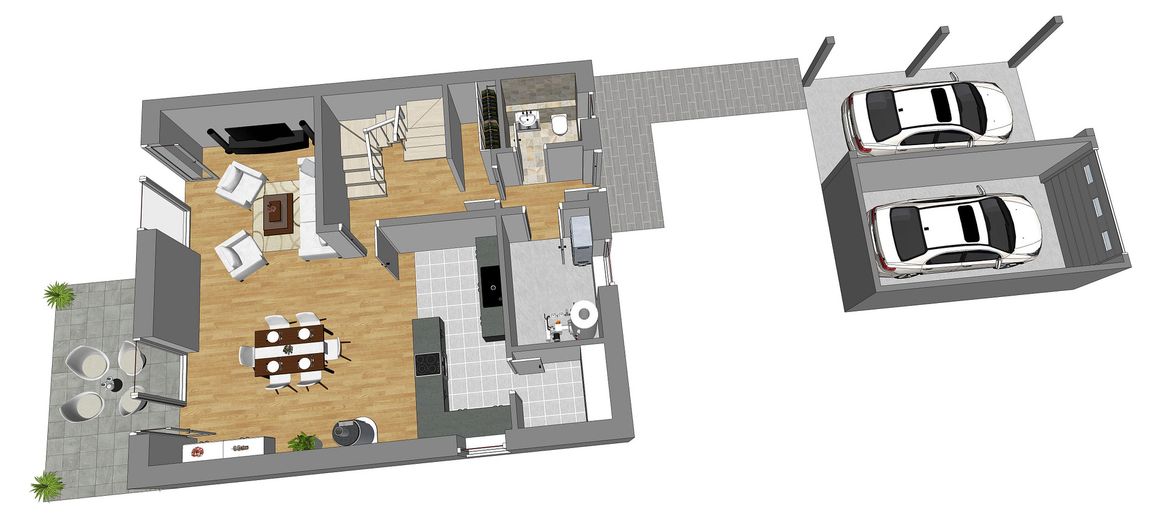 Doppelhaushälfte,KFW 40,Zinsgünstiges KFW Darlehen,PV-Anlage mit Speicher. – EG