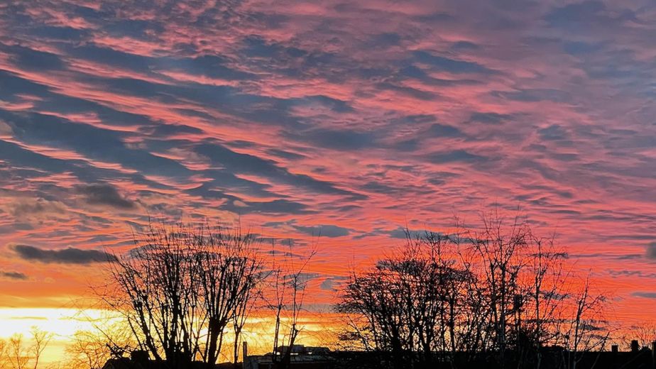 Sonnenuntergang vom Studio