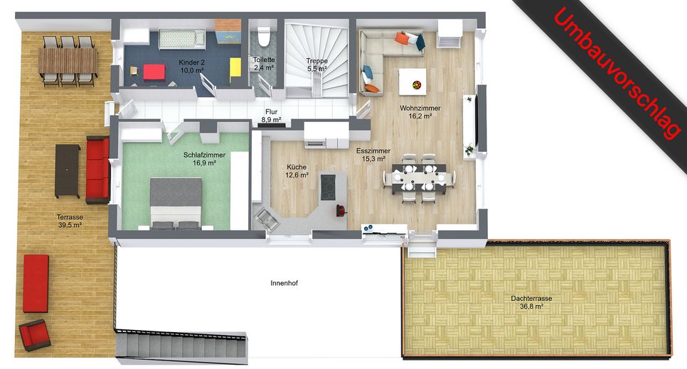 Umbauvorschlag - Obergeschoss