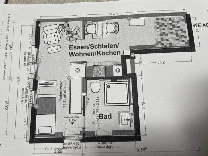 Neubau - helle 1-Zi Whg, voll eingerichtet + vollmöbliert, Bad mit Fenster - ab 12/26 provisionsfrei – Foto 19