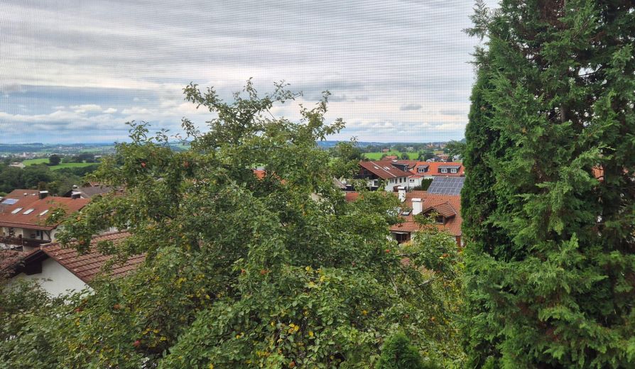 Fernblick aus dem Schlafzimmer