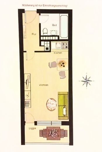 Nettes Appartement in Giesing provisionsfrei – Grundriss