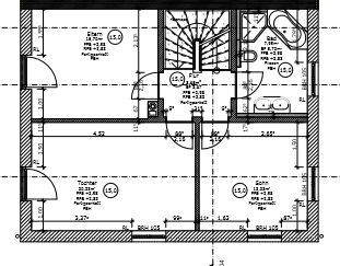 Near Simmerleinplatz: As-new, bright XXL semi-detached house, upscale features, KFW70 standard, with fitted kitchen – Grundriss I.OG