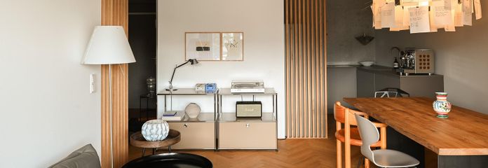 ARCHITEKTENWOHNUNG I HOCHWERTIGE AUSSTATTUNG I PROVISIONSFREI – Wohn-und Essbereich