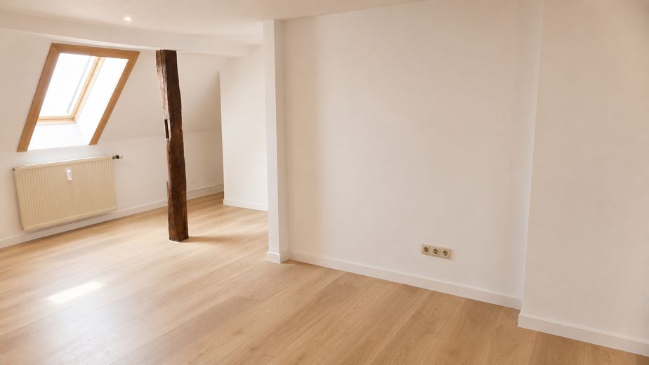 Schlafzimmer mit Vinyl