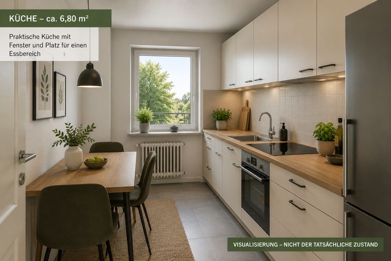 3-Zimmer-Wohnung mit Balkon in Bremen-Osterholz – provisionsfrei – Foto 4
