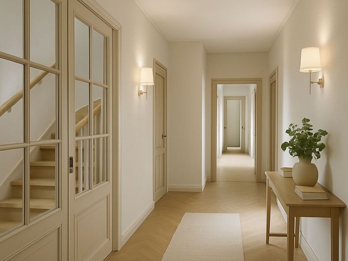 3 Hektar Potenzial - deine Chance auf Wertsteigerung. – Visuelle Veranschaulichung - Herrenhaus Flur OG