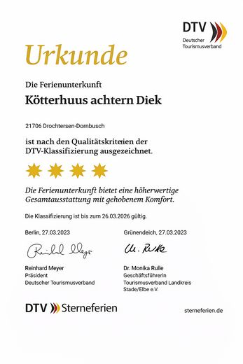 Reetdachhaus nahe Krautsand mit Garten – weitere Immobilie & Baugrundstück optional ⭐ – 🌟 🌟 🌟 🌟 Ferienhaus