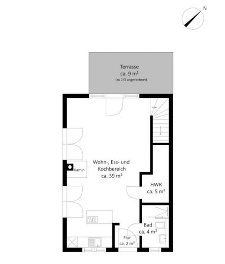 Mehr am Meer: Ferienhaus LUV – EG 50 qm & Terrasse 19 qm