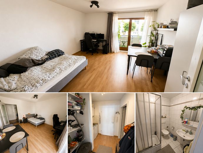 1-Zimmer Wohnung mit Balkon und Tiefgarage – Foto 2