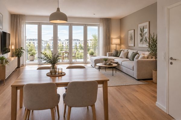 Neubau - freundliche 2-Zimmer-Wohnung mit großem Balkon