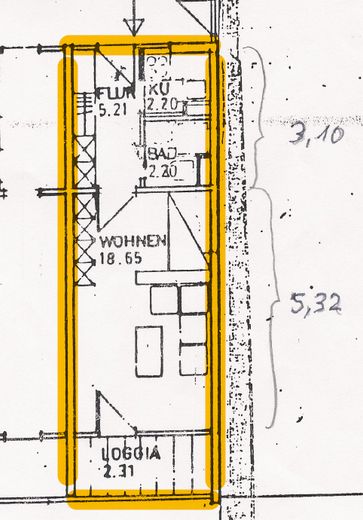 ¡Se alquila apartamento de 1 habitación recién renovado! (Clase de eficiencia energética D-190 kWh/(m²a)) – Foto 19