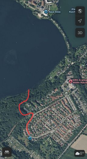 Fußweg zum Badesteg