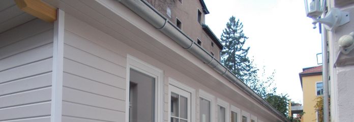 Schulungsraum in Pavillon in Weimar Zentrum – Längsseite