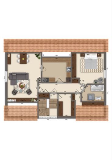 Wohnung in Siegelbach zu vermieten. Gute Aufteilung. Helle Räume. Ideal für Zweisamkeit ... – 5268 - Dachgeschoss