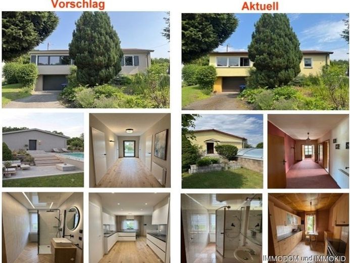 Güzel bir konumda havuzlu, ankastre mutfaklı, şömineli ve tam bodrumlu müstakil bungalov tarzı ev satılıktır! – Fotoğraf 1