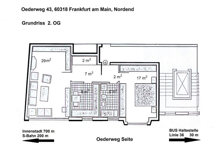 Schöne, geräumige zwei Zimmer Wohnung in Oeder Weg, Frankfurter Nordend – Foto 10