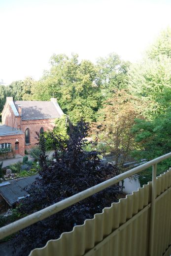 Blick vom Laubengang