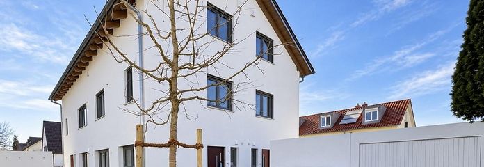 Enerji verimliliği yüksek ev, yapım yılı 2023 (A+, yalnızca 17 kWh), Schwabing-Freimann'da 6 odalı, büyük bahçeli – Außenansicht
