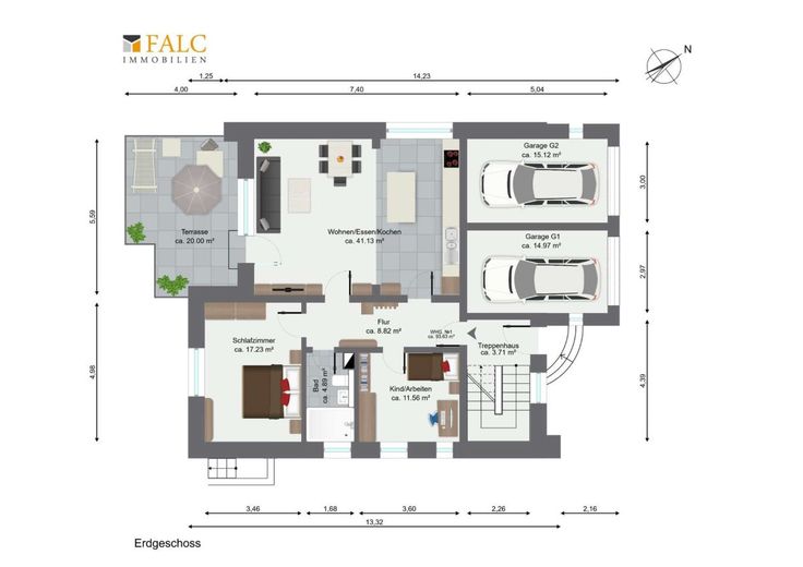 ***Wohnen am Wieter - Erstbezug einer barrierefreien 3 Zimmer Wohnung nach KfW55 Sanierung*** – Grundriss EG
