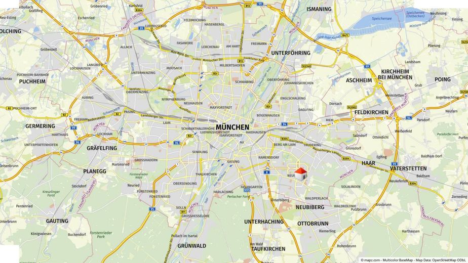 Selten in München: Uneinsehbare Wohnung mit Balkon ins Grüne – MAKROLAGE