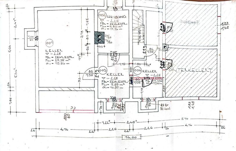 Grundriss Souterrain