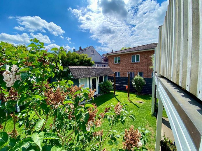 Garten von Balkon aus