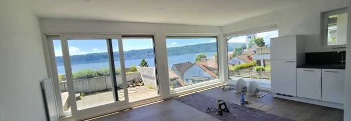 Wohn- und Esszimmer Aussicht