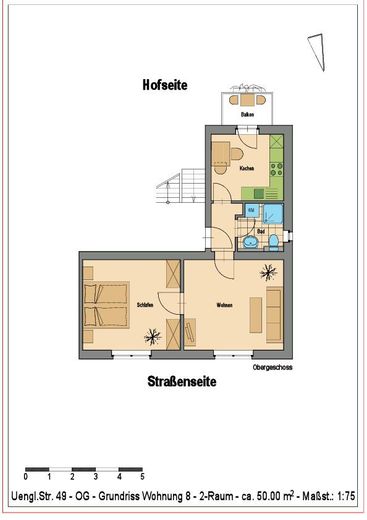 Edificio plurifamiliare con 10 unità abitative nel quartiere delle ville di Stendal – Wohnung 8