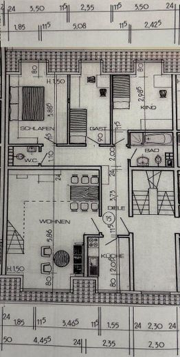 Maisonette di 5,5 locali con ampio soppalco, terrazza sul tetto e vista panoramica su Wülfrath - senza commissioni – Originalgrundriss 3. OG