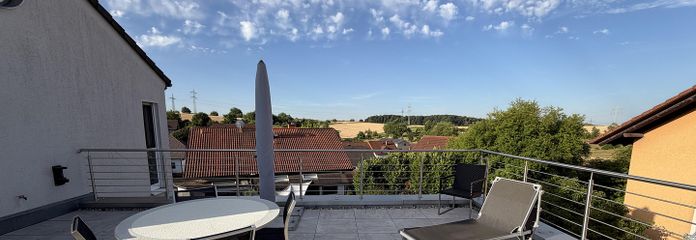 Penthouse-Feeling: 123 m² Design-Refugium aus 2 Einheiten mit XXL-Südterrasse (Provisionsfrei)