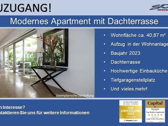Apartamento ático de alta calidad con amplia terraza en la azotea y plaza de aparcamiento subterráneo en una ubicación cercana al centro en Neuburg - Un inmueble de su experto inmobiliario SOWA Immobilien und Finanzen – Foto 1