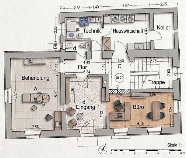schematische Aufteilung EG